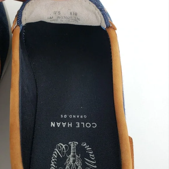 Cole Haan Blue and Brown Loafers - Picture 2 of 4